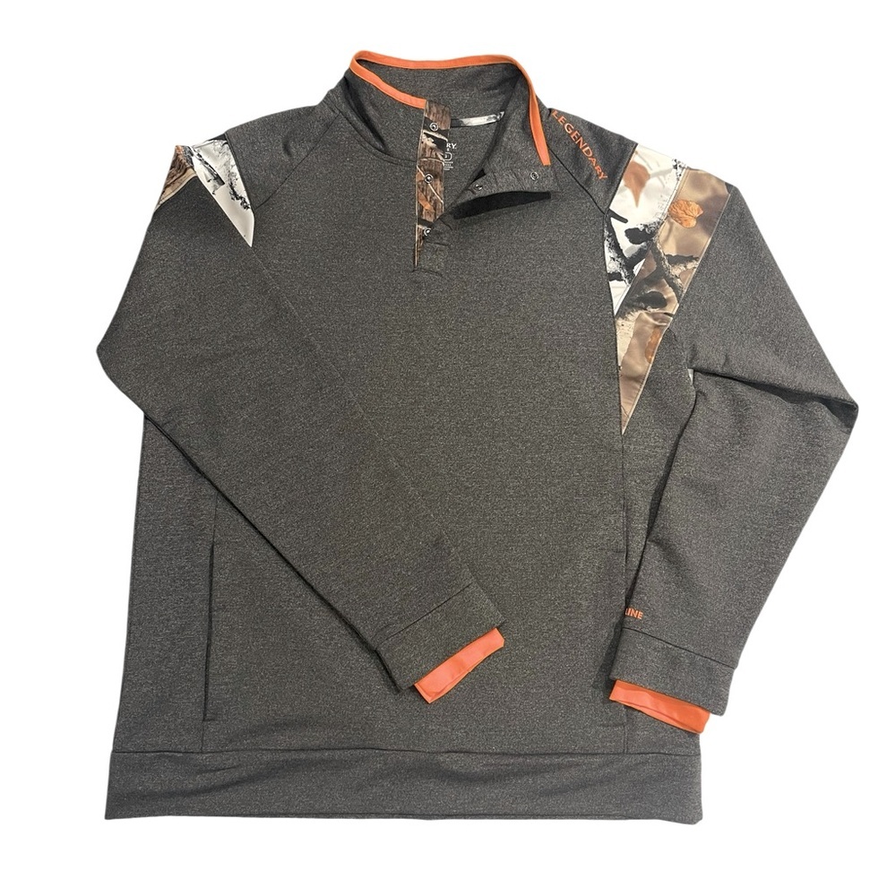 016 Legendary Whitetails Large Men's Cameo Pull Over Sweater
